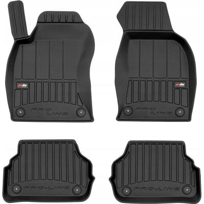 Frogum No.77 - Automatten set - Geschikt voor Audi A6 C5 1999-2006 - 3D TPE Rubber - 4-delig - Hoogte 6cm - Zwart
