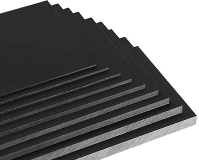 ABS Plaat - Kunststof Plaat - Modelbouw en Behuizingen - Antistatische Eigenschappen - 3mm x 250mm x 250mm - Zwart