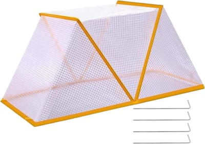 Plantennet Kooi Beschermhoes - Kweekkas Bescherming - Bescherming Tuinbed - Opvouwbaar Stevig PVC - 80x34x35cm - Groen