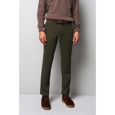 Meyer Broek M5 Chino Organic Cotton Comfort Stretch Micro Texture Donker Groen / male