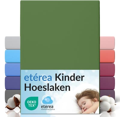etérea Jersey Hoeslaken 60x120 - 70x140 cm Oekotex Made in Green - 100% katoen - Cactus