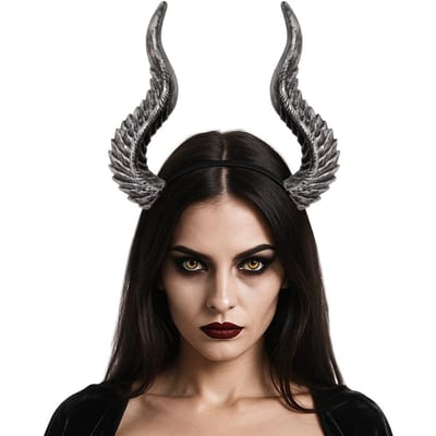 Halloween Cosplay Duivelshoorn Haarband DIY Montage COS Haaraccessoires Props Demon Os Vervormbare Hoorn One Size black