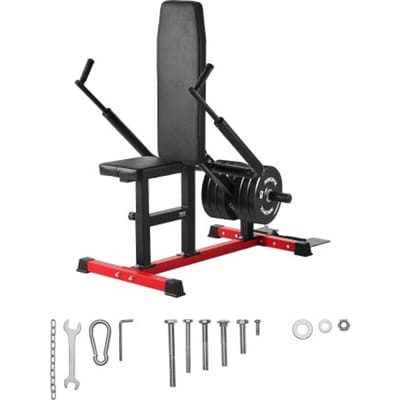VEVOR Seated Dip Machine Triceps Biceps Press Machine (204 kg laadvermogen) met kabelstang, verstelbare zitting en rugleuning, trainingsapparaat voor borsttraining, bovenlichaam push fitness workout