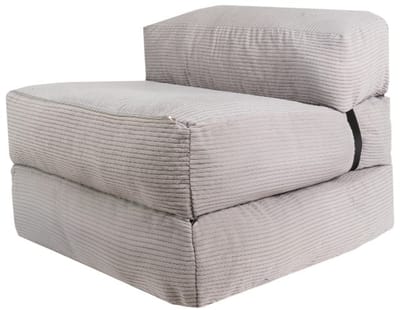 Bananair - Slaapstoel eenpersoons - Afneembare hoes - Slaapbank - Logeerbed - Ribfluweel - 70x190 cm