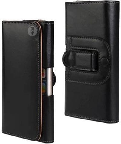 HEM Broekriem hoesje - Geschikt voor iPhone 14 Plus - Zwart
