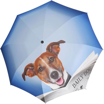 doppler paraplu Modern.Art Magic Daily Dog blauw