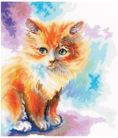 Borduurpakket zonnige poes