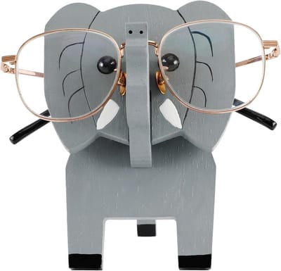 Houten Brillenhouder Olifant - Decoratieve Standaard voor Brillen en Zonnebrillen