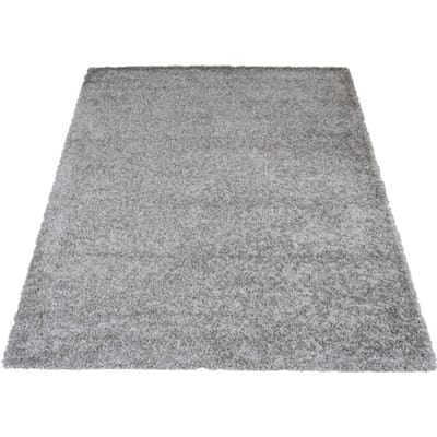 Vloerkleed Buddy Grey 240 x 340 cm - Hoogpolig Vloerkleed – Modern / Japandi Design