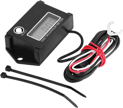 Digitale Toerenteller - Urenteller RPM-tester - Motorprestaties Meten - Interne Batterij - Tot 60.000 TPM - Zwart