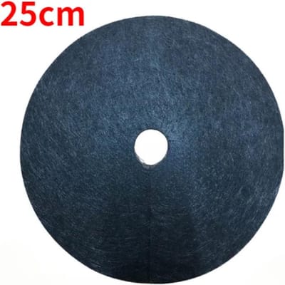 6 stuks Non-Woven Vilt Onkruidbestrijdingsdoek, Nieuwe Ecologische Grondbedekkingsdoek, Tuinieren Onkruidpreventie en Schaduwgevend Artefact 25cm-6pcs zwart
