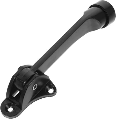 Voetbediende Deurstopper - Deurhouder Deurvastzetter - Deuren Blokkeren - Zelfsluitend Mechanisme - 12.8 cm Lengte - Zwart