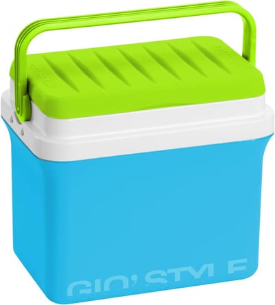 Isolerende Koelbox 20 Liter - Lichtblauw/Groen - Ideaal voor Picknick en Camping