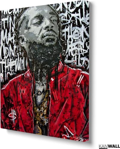 Luxe Canvas Schilderij Nipsey Hussle | 40x60 | Woonkamer | Slaapkamer | Kantoor | Muziek | Design | Art | Modern | ** 4CM DIK! 3D EFFECT**