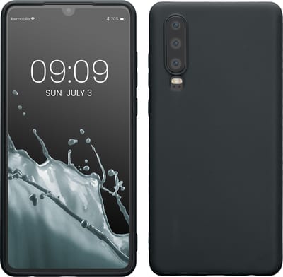 kwmobile telefoonhoesje geschikt voor Huawei P30 - Hoesje voor smartphone - Back cover in bosbesblauw