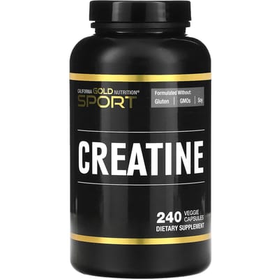 California Gold Nutrition, Sport, Creatine, 240 vegetarische capsules