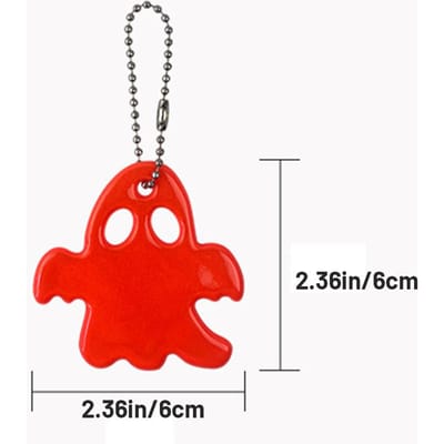 12 stuks Spook Reflecterende Tas Hanger Tags Veiligheidsuitrusting voor Buitensporten Nachtlopen Fietsen red