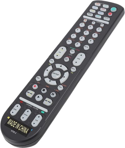 Allecto - Universele Afstandsbediening - Leren - Macro Programmering - 8 Apparaten - Vervanging - NAD Home Theater Systeem - Zwart - Programmeerbaa...