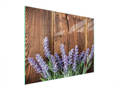 TMK ArtDeko Serie - Snijplank - 52x40 cm - Geh. Glas - UV Print Lavendel