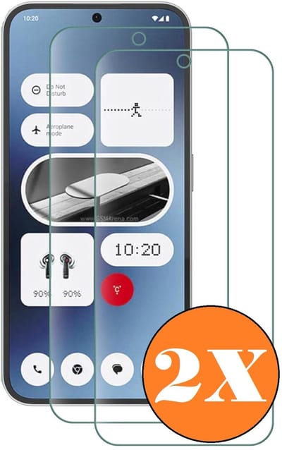 Screenprotector geschikt voor Nothing Phone 2a / 2a Plus - gehard Glas Tempered Glass - 2 Stuks