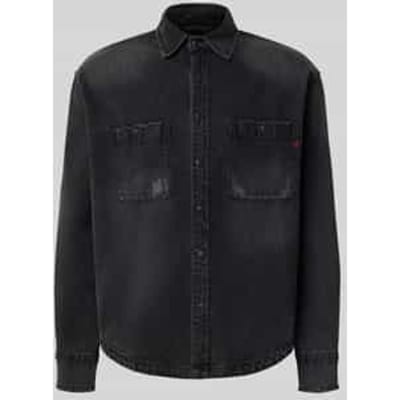 regular fit jeanshemd van puur katoen