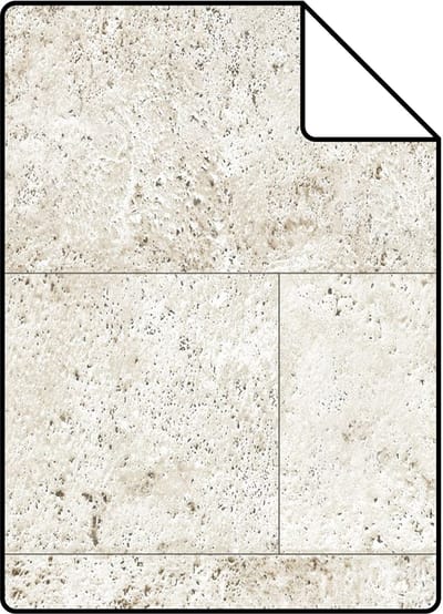 Proefstaal Origin Wallcoverings behang kalkstenen blokken beige - 26,5 x 21 cm - 347579-S