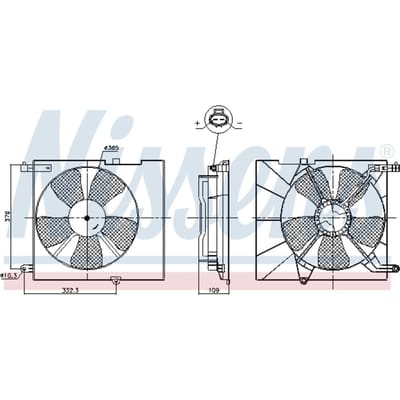 Koelventilatorwiel, motorkoeling NISSENS 85746