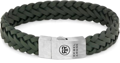 Armband - Zilver/Leder | Rebel & Rose