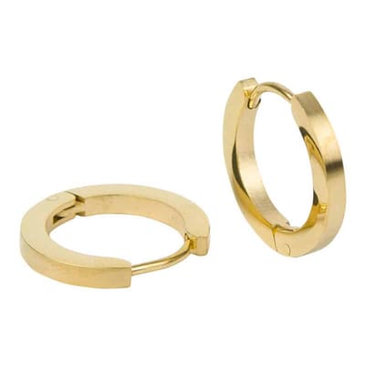 Kalli Oorringen Edelstaal Mat Goud 1851 (16mm)