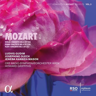 Ludvig Gudim, Joséphine Olech, Jeneba Kanneh-Mason, ORF Radio-Symphonieorchester Wien, Howard Griffiths - Mozart: Violin Concerto No.4 KV 218 | Piano Concerto No.6 KV 238 | Flute Concerto No.1 KV 313 (CD)