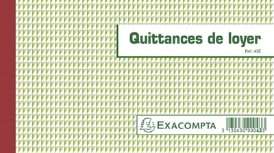 Exacompta 10x Doorschrijfpapier Huurkanties 12,5x21cm 50 bladen triple zelfkopiërend - - 43E