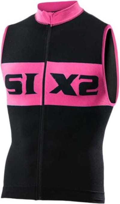 Sixs Luxury Mouwloos Fietstrui Zwart S Man
