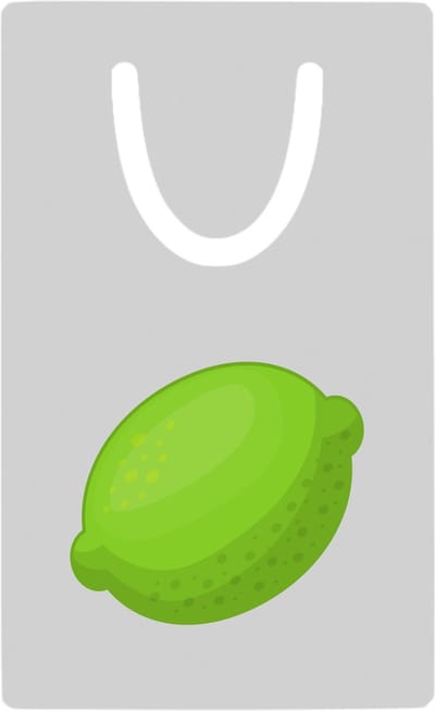 Hacebo® - Limoen metalen boekenlegger - Fruitschaal - Fruit liefhebbers - Vrucht - citrus - gezond eten Bladwijzer boekenleggers - 7.6 cm x 5cm