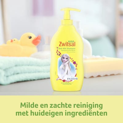 Zwitsal Frozen Zeepvrij Anti-Klit Babyshampoo - 6 x 400 ml - Voordeelverpakking