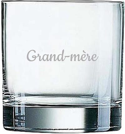 Whiskeyglas gegraveerd - 38cl - Grand-mère