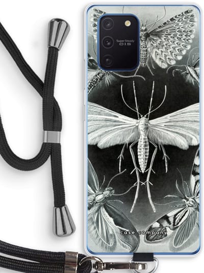 Case Company® - Hoesje met koord geschikt voor Samsung Galaxy Note 10 Lite hoesje met Koord - Haeckel Tineida - Telefoonhoesje met Zwart Koord - Bescherming aan alle Kanten en Over de Schermrand
