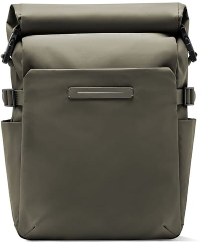 Horizn Studios rugzak met laptopvak Shibuya Rolltop Backpack 22L Dark Olive donkergroen