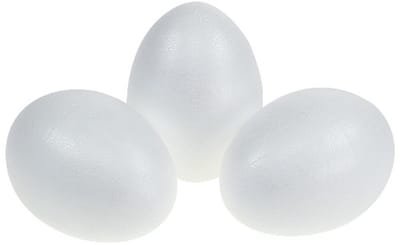 Piepschuim eieren 12cm 5st