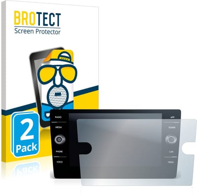BROTECT - Screenprotector voor Volkswagen T-Roc Cabriolet Style TSI 2020 Discover Media 8" 2020 - Folie Beschermfolie matte 2 Stuks