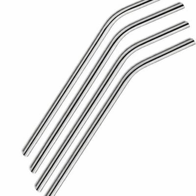 RVS/Metalen rietje - 4 stuks - Ideaal Voor Warme En Koude Dranken - Herbruikbaar