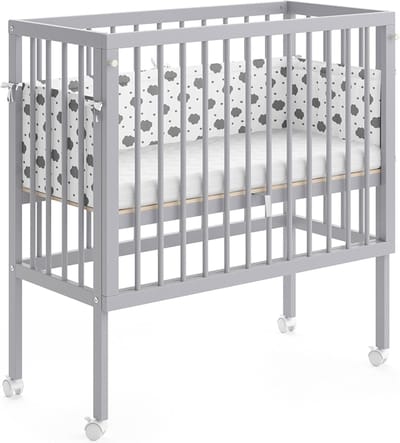 Vitalispa Sophie Aanschuifbed – 94 x 42.5 cm 2 zijrails Grijs