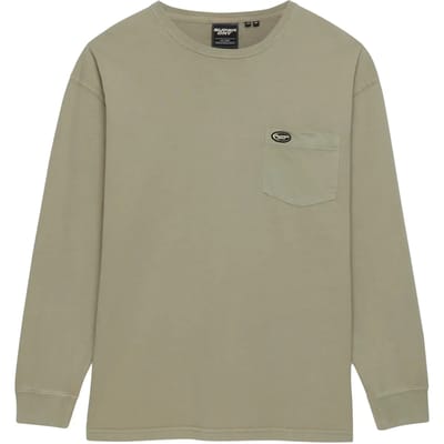 Superdry Longsleeve T-shirt met Zak Green Grootte: XL
