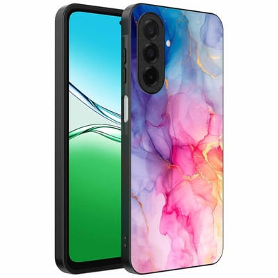 Geschikt voor Oppo A5 Telefoonhoesje met marmeropdruk - TPU backcover case marble design - Regenboog - Smartphonica geschikt voor Oppo A5