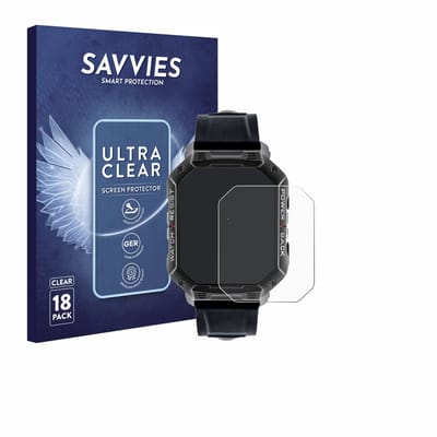 Savvies - Screenprotector voor Watchmark Ultra - Folie Beschermfolie transparant 18 Stuks