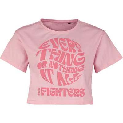 Foo Fighters T-shirt - Circle Text - XS tot XL - voor Vrouwen - roze