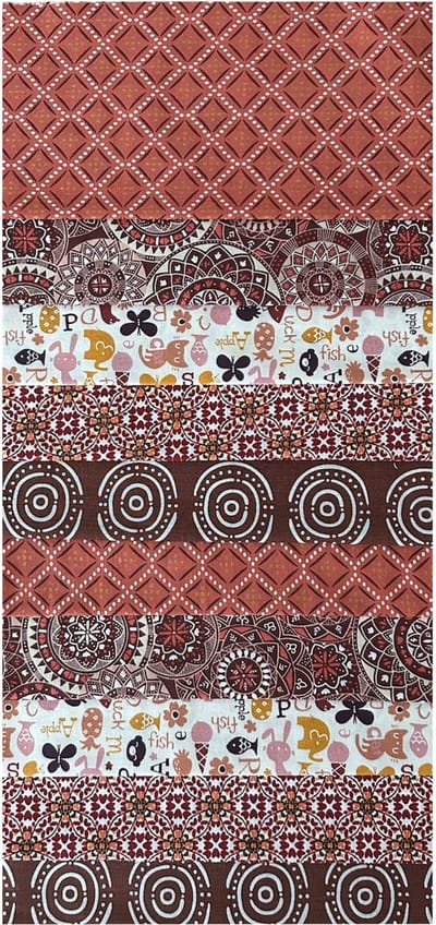 BINK Bedding - 10 lapjes - Quilt Patchwork - Rooibos - 25 x 25 cm - Set = 10 lapjes - 100% katoen