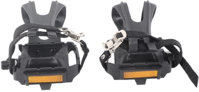 Dailygoods- Fietspedalen Duurzaam Nylon - Lichtgewicht Ontwerp - Verbeterde Stabiliteit - Eenvoudige Installatie - Antislip Clips - Verstelbare Straps - Fietsaccessoires