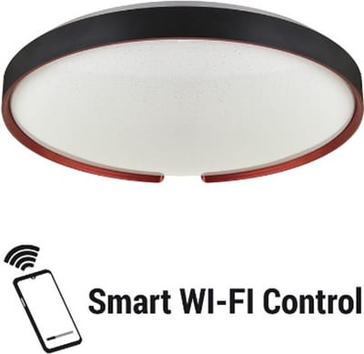 ESPERANTO - Smart LED Plafondlamp - Slimme Plafonniere - Appbesturing - Ø 39.5 cm - iOS & Android - 2.4 Ghz WiFi - 24W - 2810 Lumen - Warm tot Koelwit licht