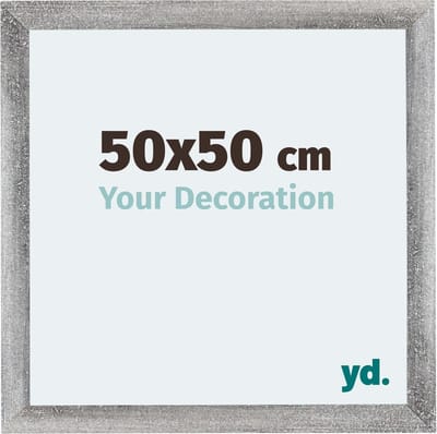 Your Decoration - Puzzellijst 50x50 cm - Grijs Geveegd - Puzzellijst 500-1000 stukjes - MDF Fotolijst - Mura