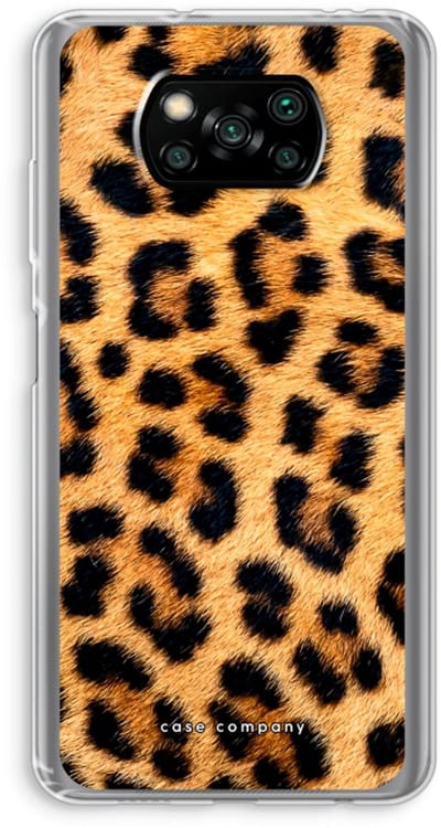 Case Company® - Hoesje geschikt voor Poco X3 Pro hoesje - Luipaard - Soft Cover Telefoonhoesje - Bescherming aan alle Kanten en Schermrand
